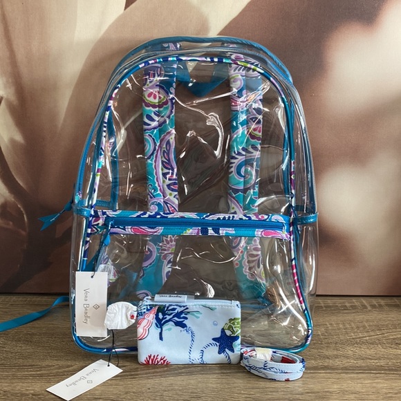 VB Large Essential Clear  Backpack SET NWT - Picture 1 of 14